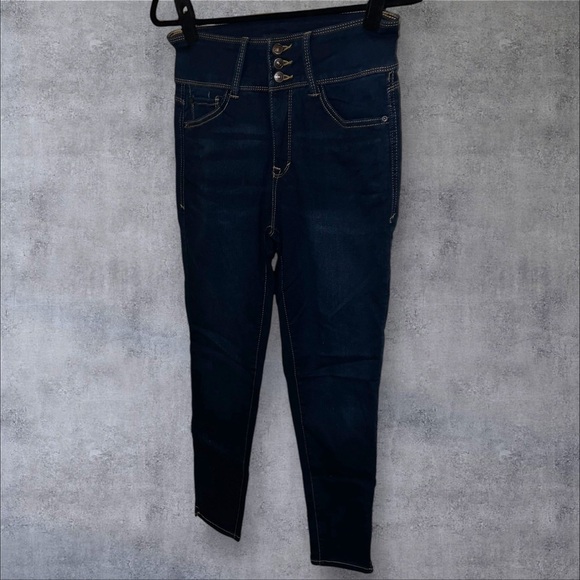 Blue Skinny High-Waisted Jeans - Picture 1 of 6